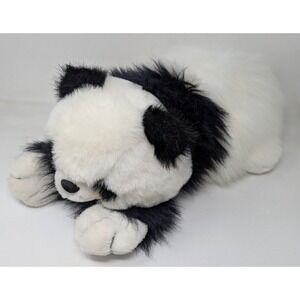 Vintage Fluffy N/‎ Floppy Shaggy Panda Plush 1987 TL Toys 80s Cute Furry 1980s